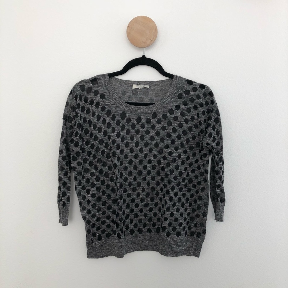 Madewell Sheer Top with Dots